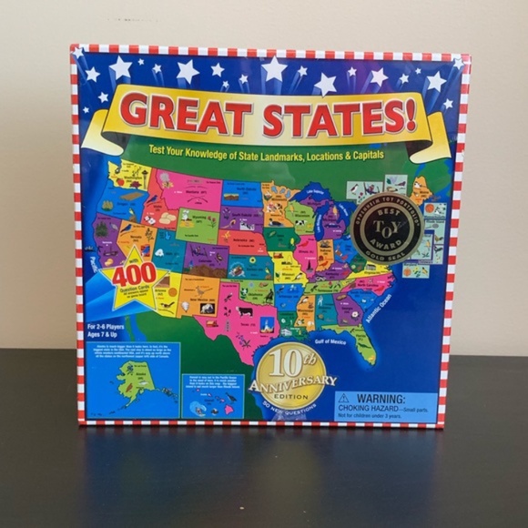 Other - Great States Game New Box Sealed Ages 7+ Toy Award
